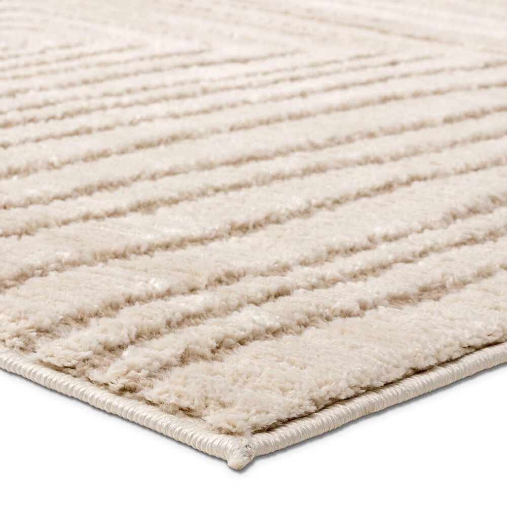 Jaipur Jaida Fantana 8'10" x 12' Gray Morn, Humus and Coconut Milk Area Rug, , large