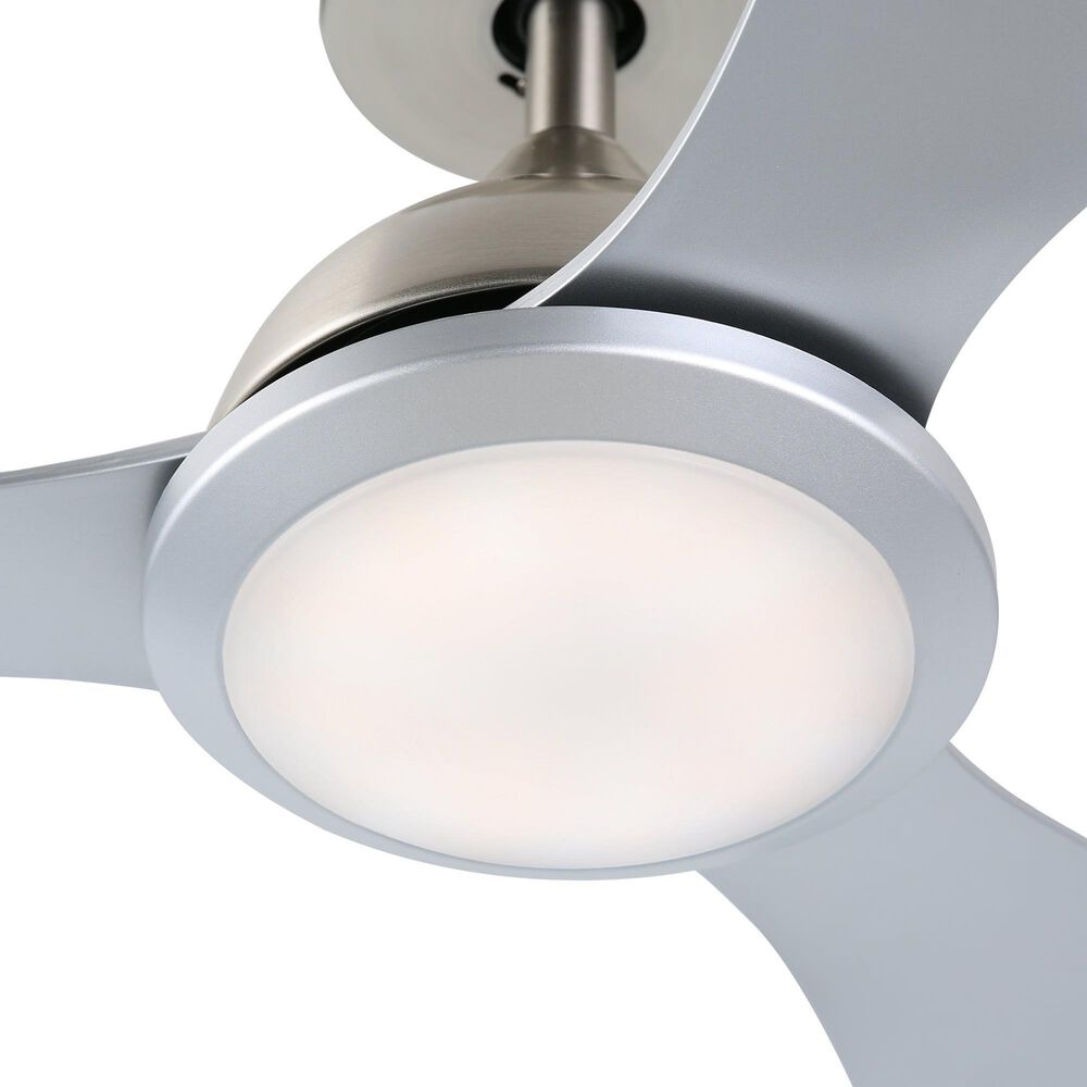 HOMLUX 52" Indoor Ceiling Fan with LED Light in Silver, , large