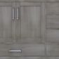 Lexora Home Jacques 72" Double Bathroom Vanity in Distressed Grey with 2 cm White Carrara Marble Top and Rectangular Sinks, , large