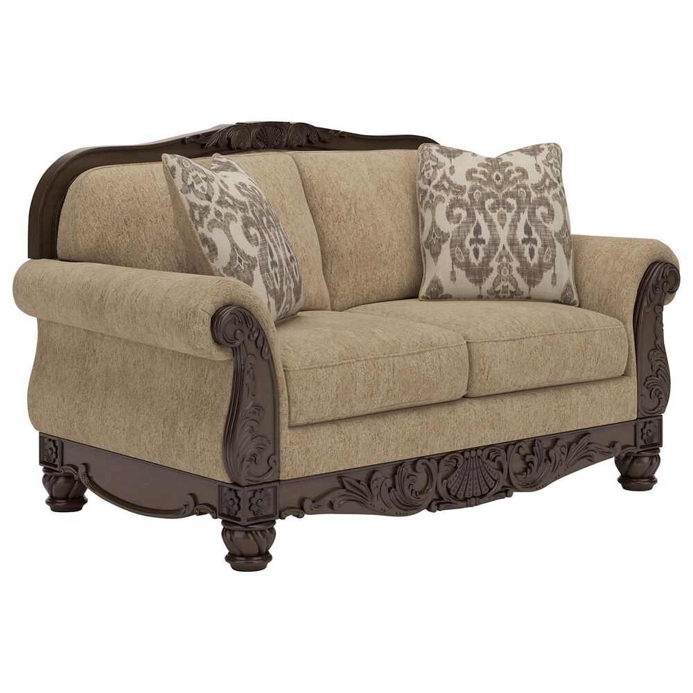 Ashley Chelsworth Stationary Loveseat in Golden, , large