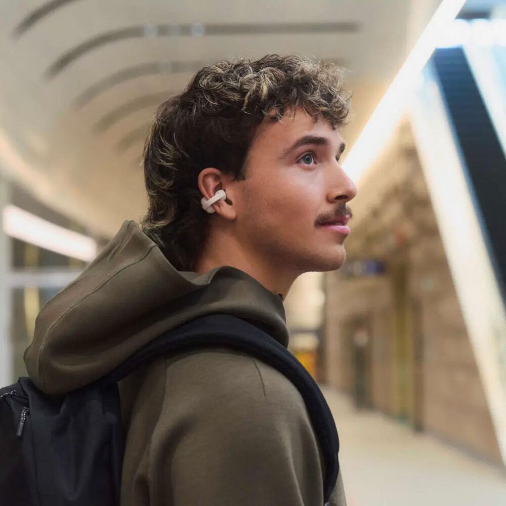 Sony LinkBuds Clip True Wireless Open Earbuds in Greige, , large
