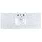 James Martin Vanities Breckenridge 60" Single Bathroom Vanity in Smokey Celadon with 3 cm Carrara White Marble Top and Rectangular Sink, , large