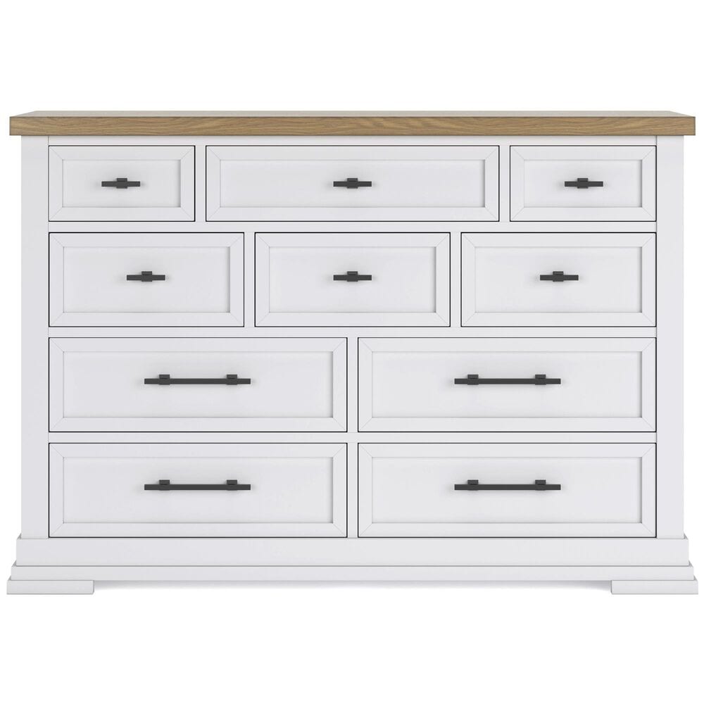 Ashley Ashbryn Dresser in White and Natural, , large