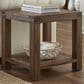 Urban Home Meadow End Table in Brick Brown, , large