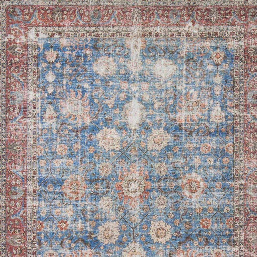 Loloi Loren LQ-01 7&#39;6&quot; x 9&#39;6&quot; Blue and Brick Area Rug, , large