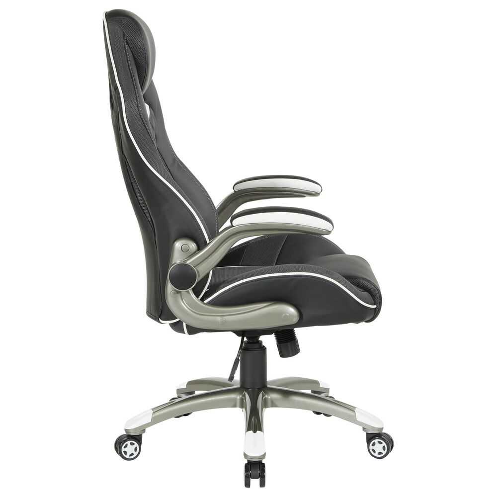 OSP Home Xplorer 51 Gaming Chair in Black and Gray, , large