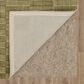 Karastan Broken Stripe 5" x 8" Moss Area Rug, , large