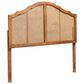 Baxton Studio Iris King Arched Headboard in Ash Walnut, , large