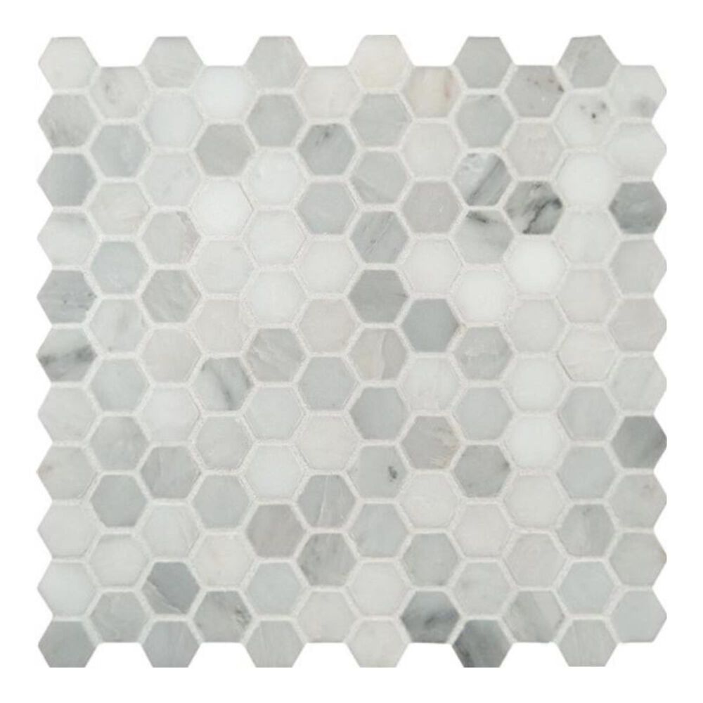 MS International Greecian White 12" x 12" Natural Stone Mosaic Sheet, , large