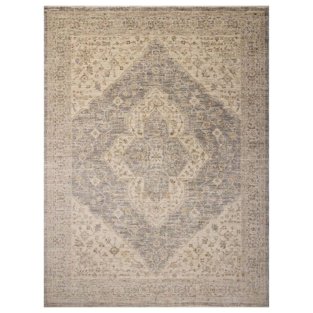 Magnolia Home Junie 5"3" x 7"6" Denim and Natural Area Rug, , large