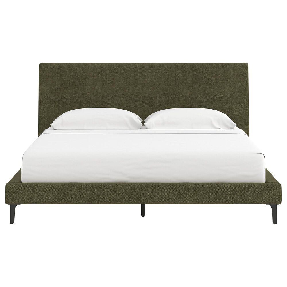 Ashley Chirason King Platform Bed in Sage Green, , large