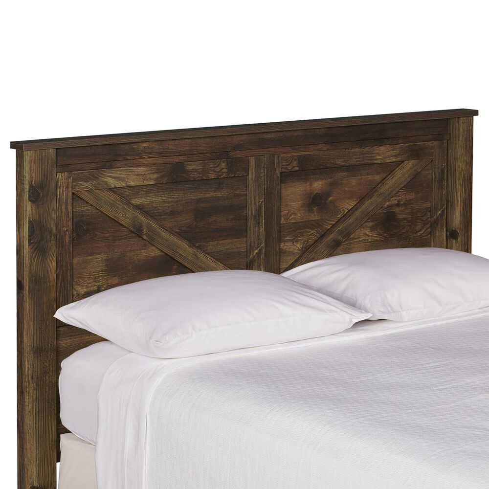 DHP Farmington Queen Headboard in Rustic, , large