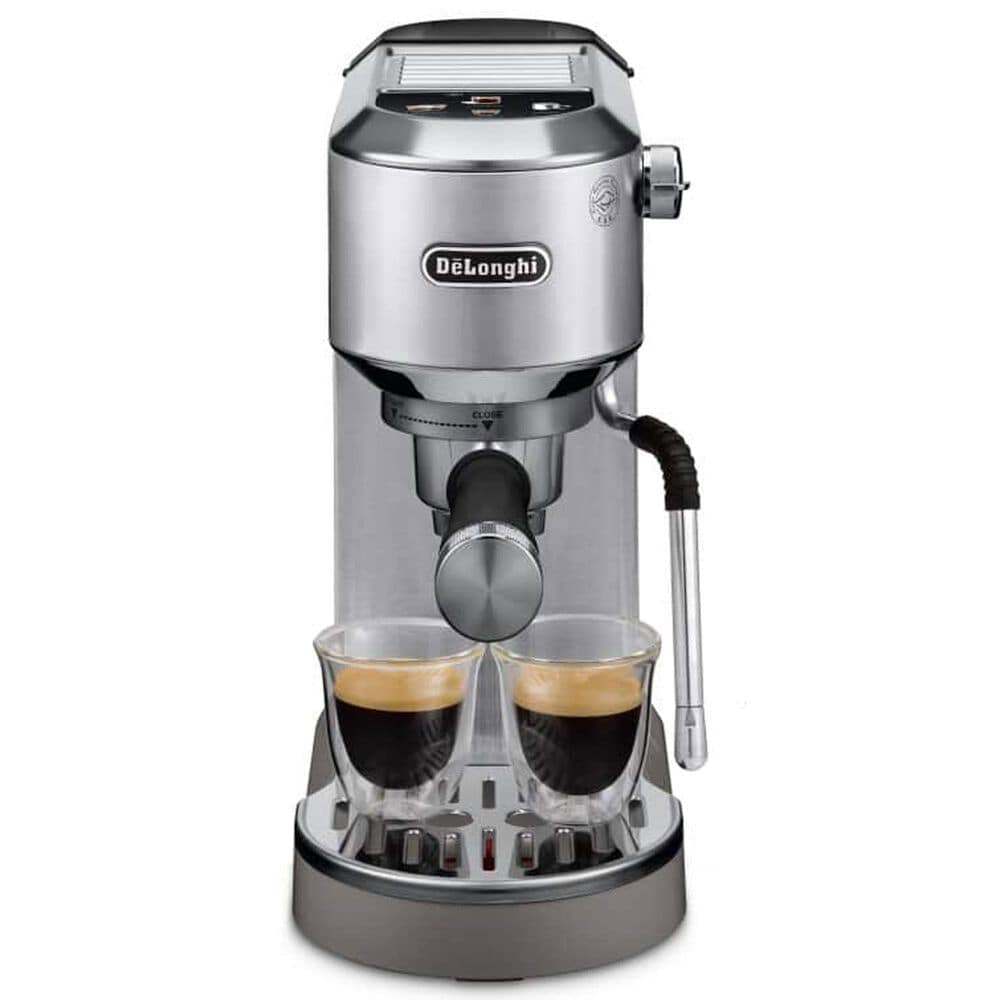 DeLonghi Dedica Duo 35 Oz Espresso Machine with Cold Brew in Metal, , large