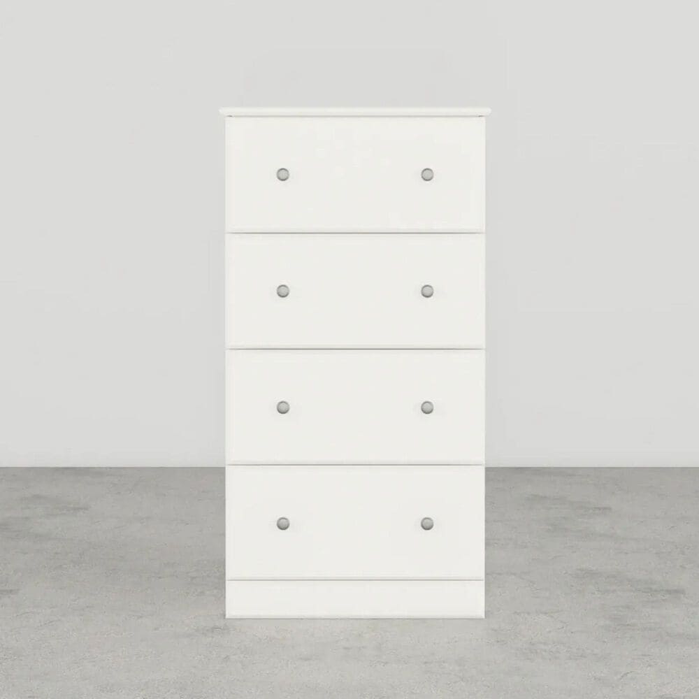Lemoore Essential 23&quot; 4-Drawer Chest in Rockport White, , large