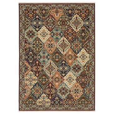Oriental Weavers Lilihan Floral Trefoil 6"7" x 9"6" Red Area Rug, , large