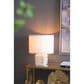 A&B Home Anita Table Lamp with Collapsible Shade in White and Gold, , large