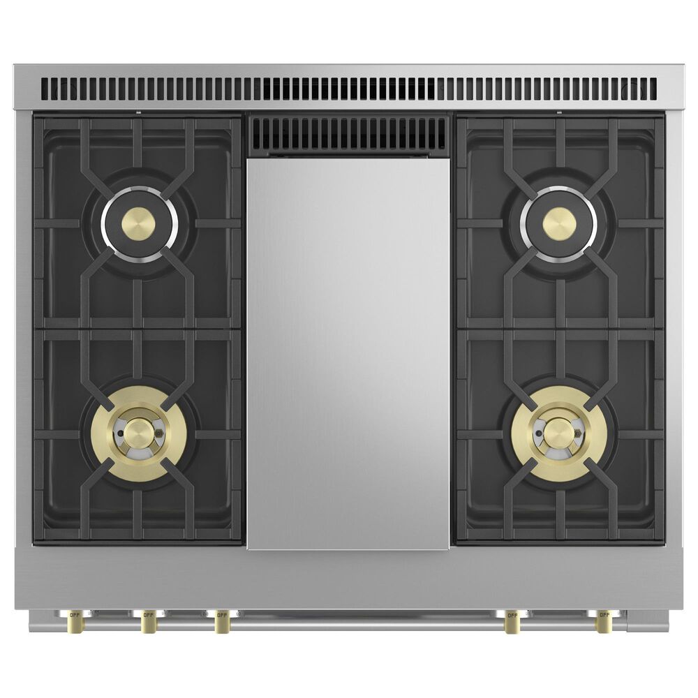 Monogram 36&quot; Dual-Fuel Professional Range with 4 Burners and Griddle in Stainless Steel, , large
