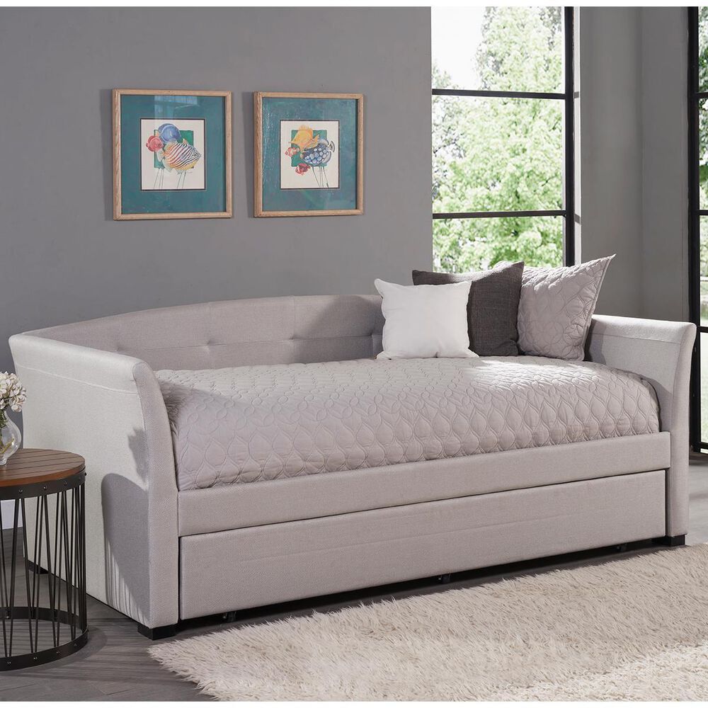 Richlands Furniture Morgan Twin Daybed with Trundle in Dove Gray, , large