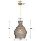 Uttermost Murmur 1-Light Pendant in Antique Brass, , large