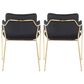 Lumisource Napoli Chair in Black and Gold (Set of 2), , large