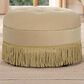 Jennifer Taylor Home Yolanda Standard Ottoman in Fawn Brown and Gold, , large