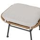 Hearth and Haven Montana Outdoor Ottoman with Beige Cushion in Light Brown and Black (Set of 2), , large