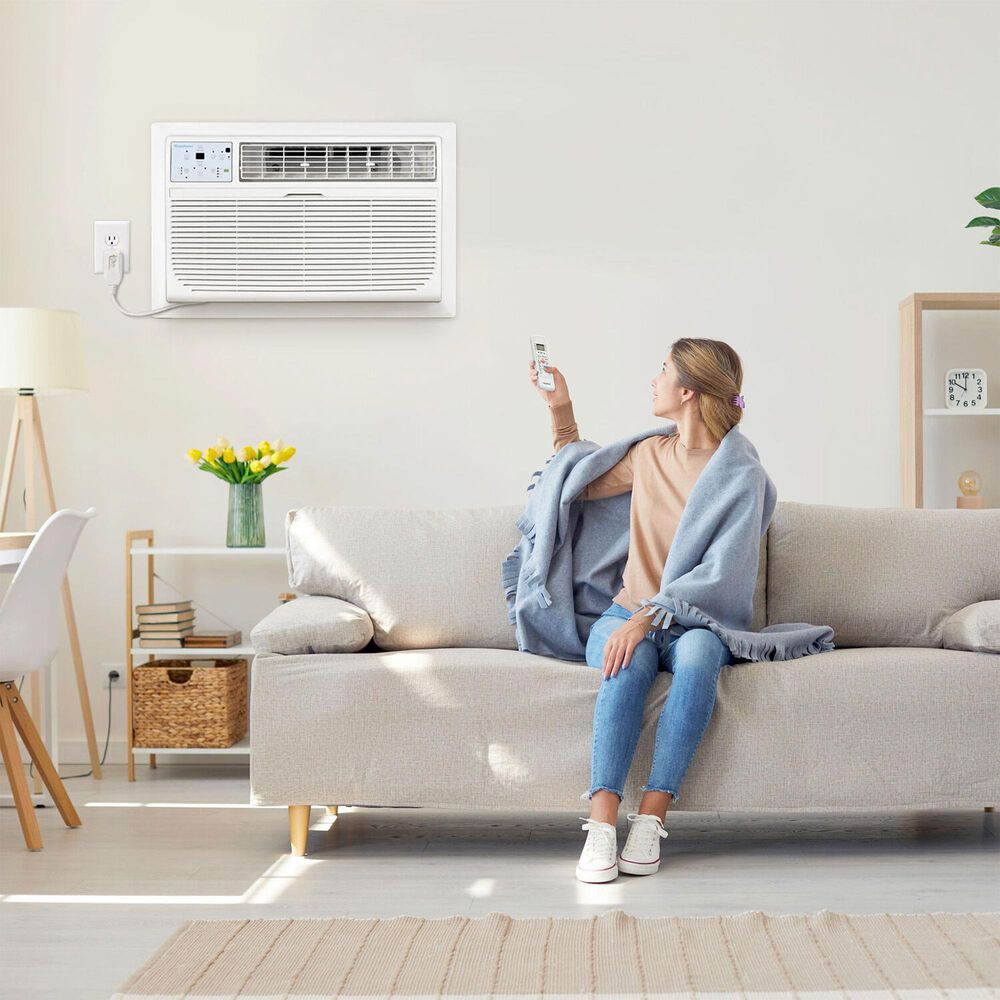 Almo Distributing Pennsylvania 14,000 BTU 230V Through-the-Wall Air Conditioner with 10,600 BTU Supplemental Heat Capability, , large