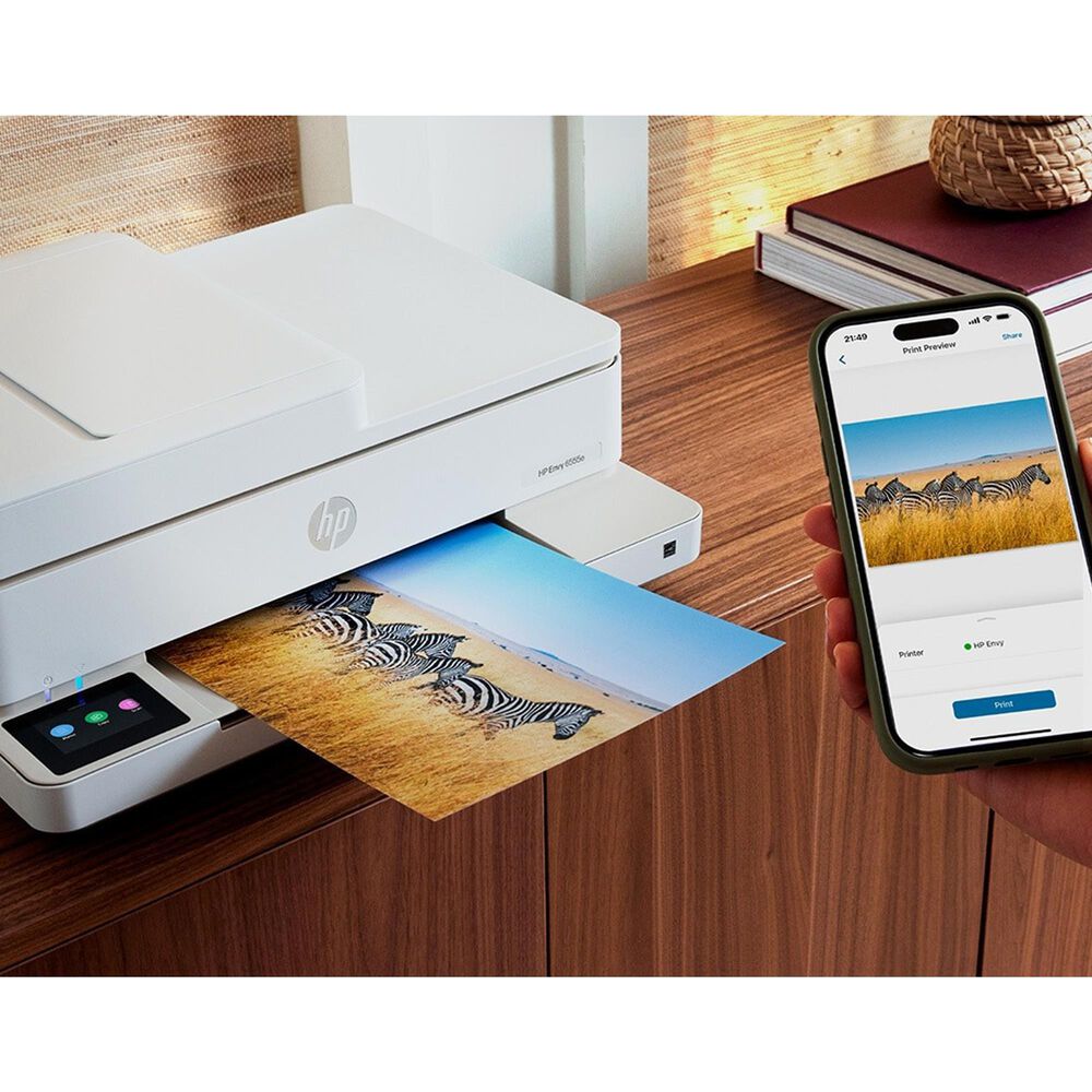 HP Envy 6555e All-in-One Printer in White, , large
