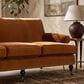 Jennifer Taylor Home Alana Stationary Sofa in Burnt Orange Velvet, , large