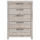 Ashley Broachmyn 4 Piece Twin Bedroom Set in Light Gray, , large