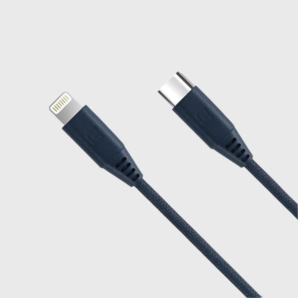 The Mighty Mount 2 Meter Rugged Braided USB Type C Cable in Navy Blue, , large