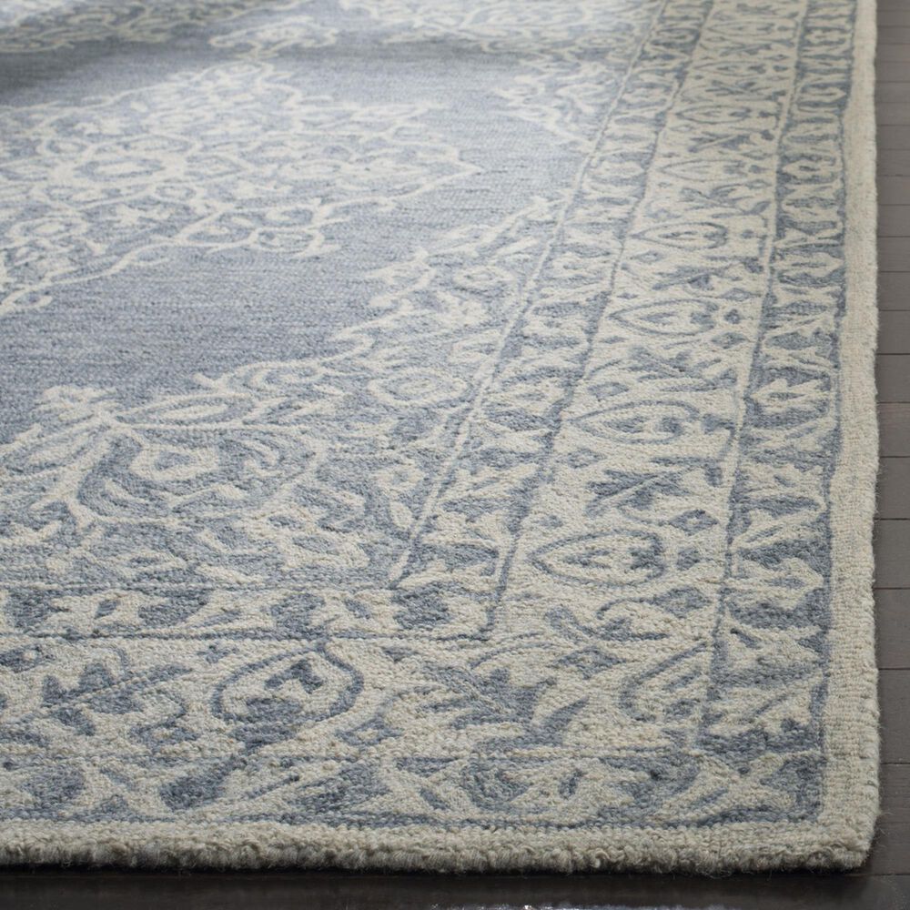 Safavieh Micro-Loop 4&#39; x 6&#39; Blue and Light Blue Area Rug, , large