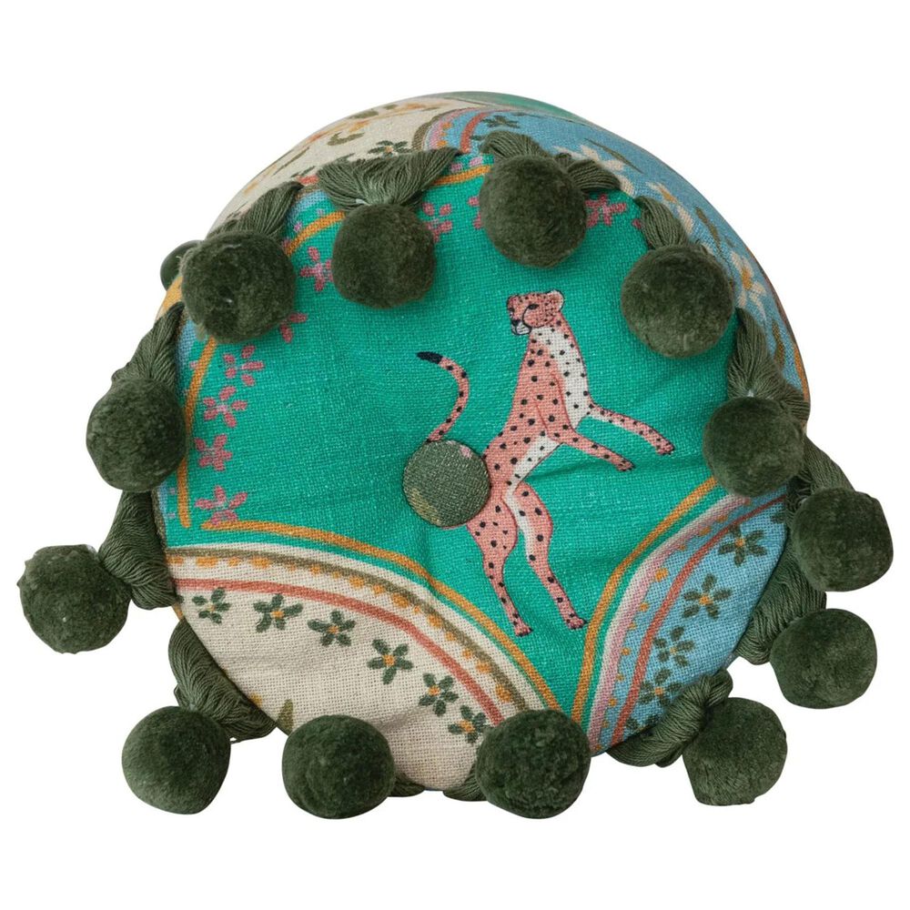 Creative Coop Palmera 8" x 18" Bolster Pillow in Multicolor, , large