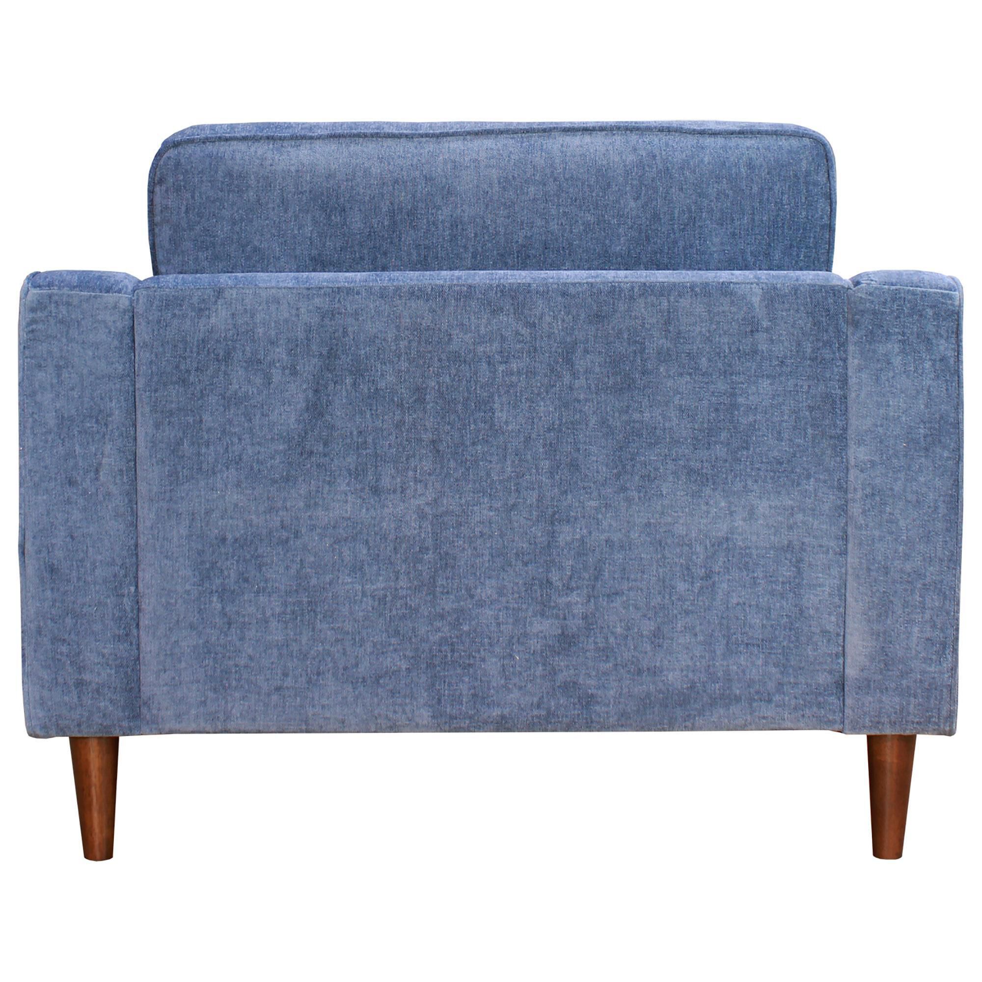 Denim store blue chair