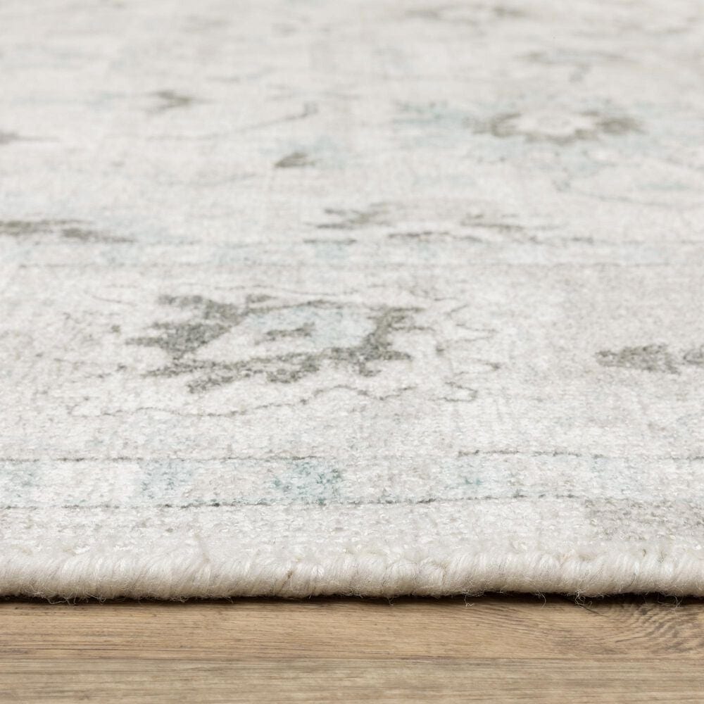 Oriental Weavers Windham WIN04 Ivory and Blue 10&#39; x 14&#39; Area Rug, , large