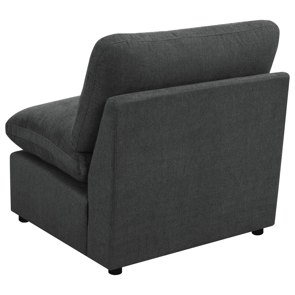 Coaster Collins Modular Armless Chair in Dark Grey, , large