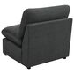 Coaster Collins Modular Armless Chair in Dark Grey, , large