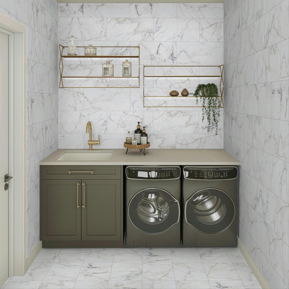 Dal-Tile Marble Attache Lavish Golden Reverie 12&#39;&#39; x 24&#39;&#39; Porcelain Tile, , large