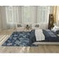 Nourison Garden Oasis GOA03 Navy 6" x 9" Indoor/Outdoor Area Rug, , large