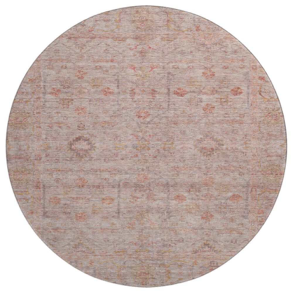 Dalyn Rug Company Ravenna RN5 8" Round Coral Area Rug, , large