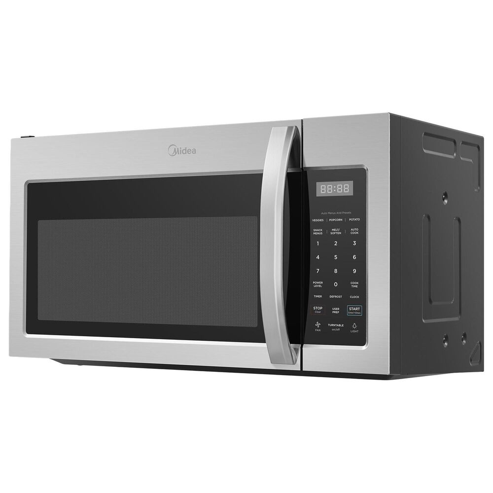 Midea 4-Piece Kitchen Package with 29.3 Cu. Ft. French Door Refrigerator and 6.3 Cu. Ft. Electric Range in Stainless Steel, , large