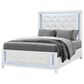 Global Furniture USA Alina 4-Piece Full Upholstered Panel Bedroom Set in White, , large