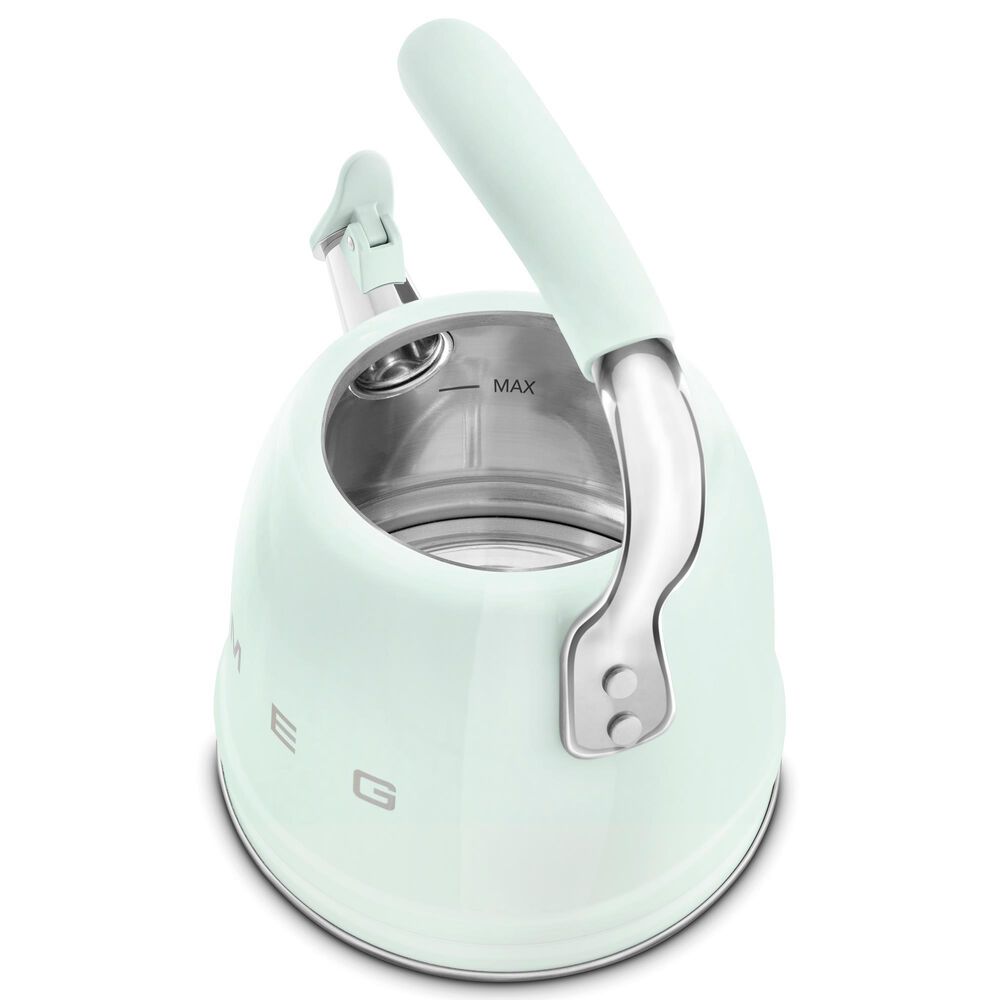 SMEG 2.3L Retro Style Electric Whistling Kettle in Pastel Green, , large