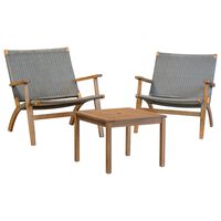 The Gerson Company 3-Piece Patio Conversation Set