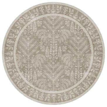 Rifle Paper Co. x Loloi Maison 5" Round Bough Natural Area Rug, , large