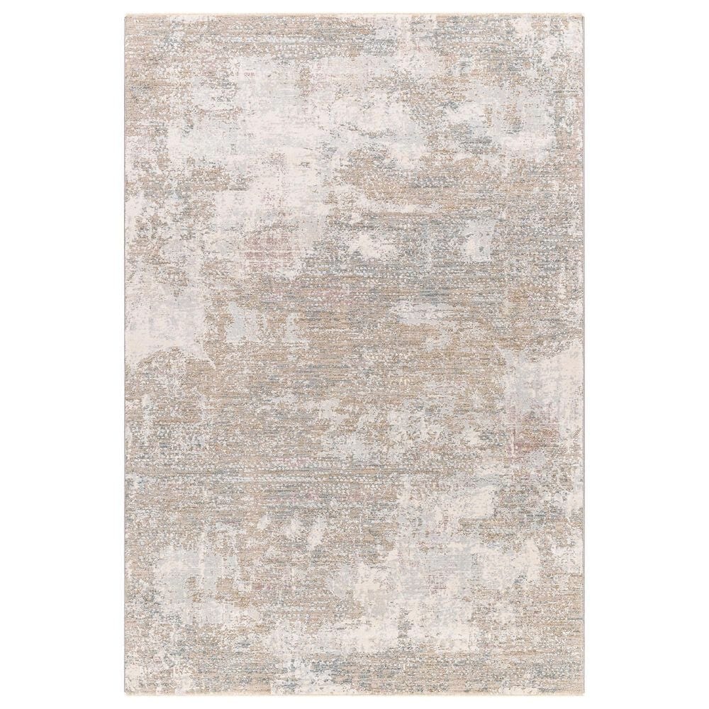 Surya Brunswick 12" x 15" Cream, Tan, Blue, Taupe, Dusty Pink and Seafoam Area Rug, , large