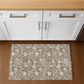 Dalyn Rug Company Soft Essentials Floral Mocha 1"8" x 2"6" Indoor/Outdoor Area Rug, , large