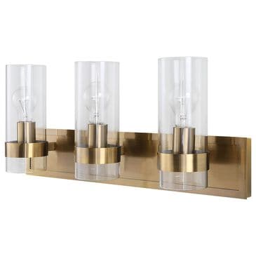 Uttermost Cardiff 3-Light Vanity Light in Antique Brass, , large