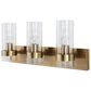 Uttermost Cardiff 3-Light Vanity Light in Antique Brass, , large