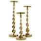 Maple and Jade Candle Holder in Polished Gold (Set of 3), , large